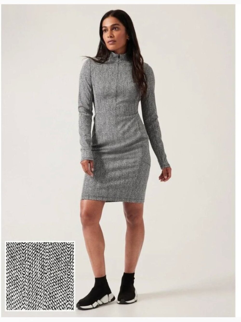 Athleta Delancy Herringbone Dress